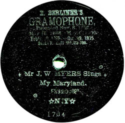 Berliner's Gramophone 1704